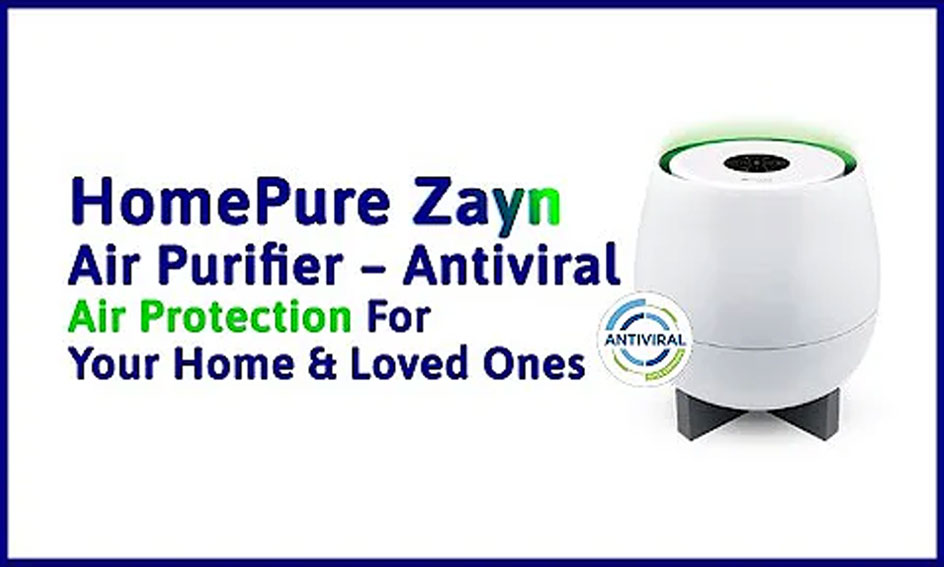 HomePure Zayn Air Purifier – Antiviral Air Protection For Your Home & Loved Ones
